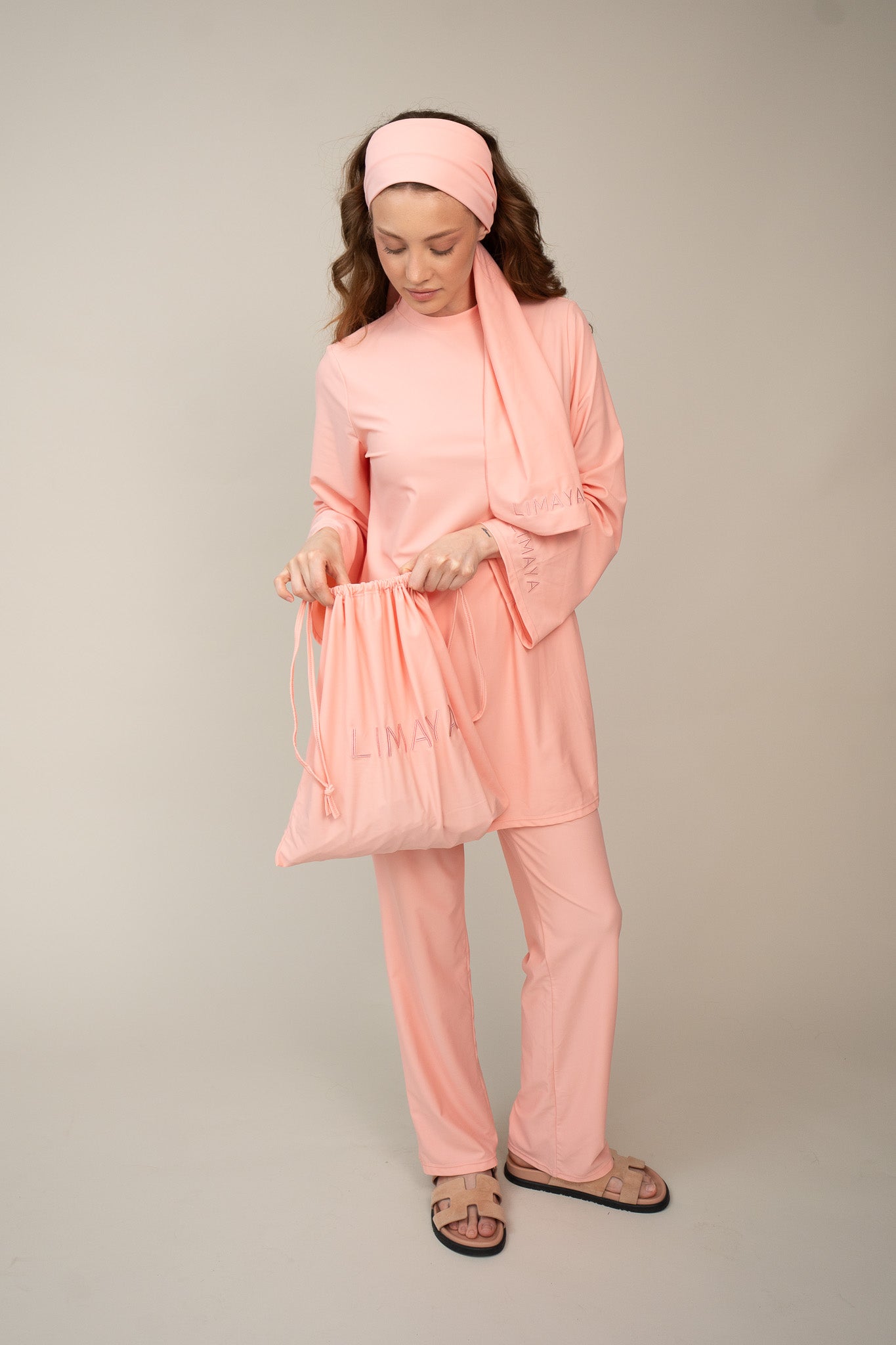 The LIMAYA Burkini - Peach Pink