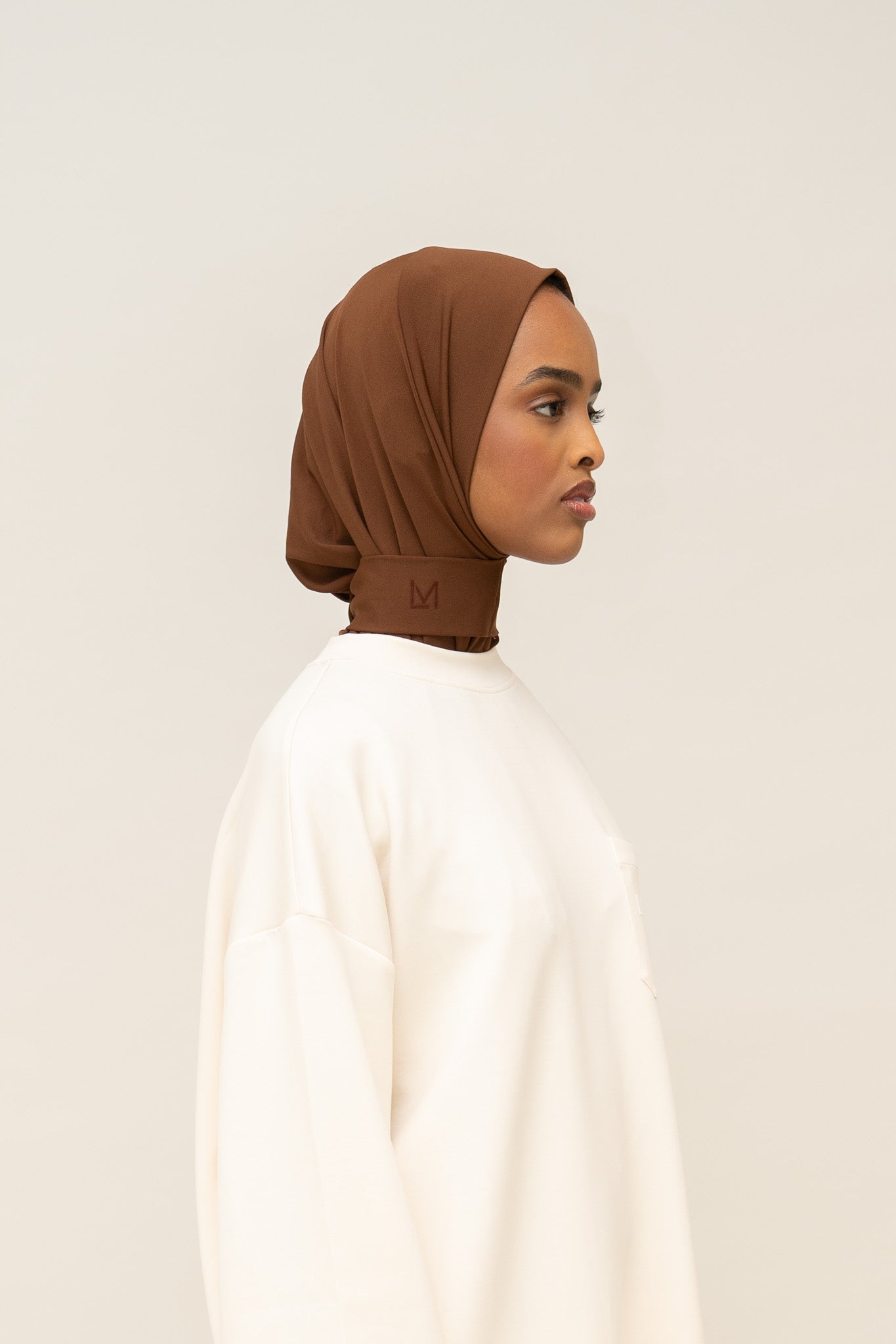 Instant Premium Hijab - Chocolate