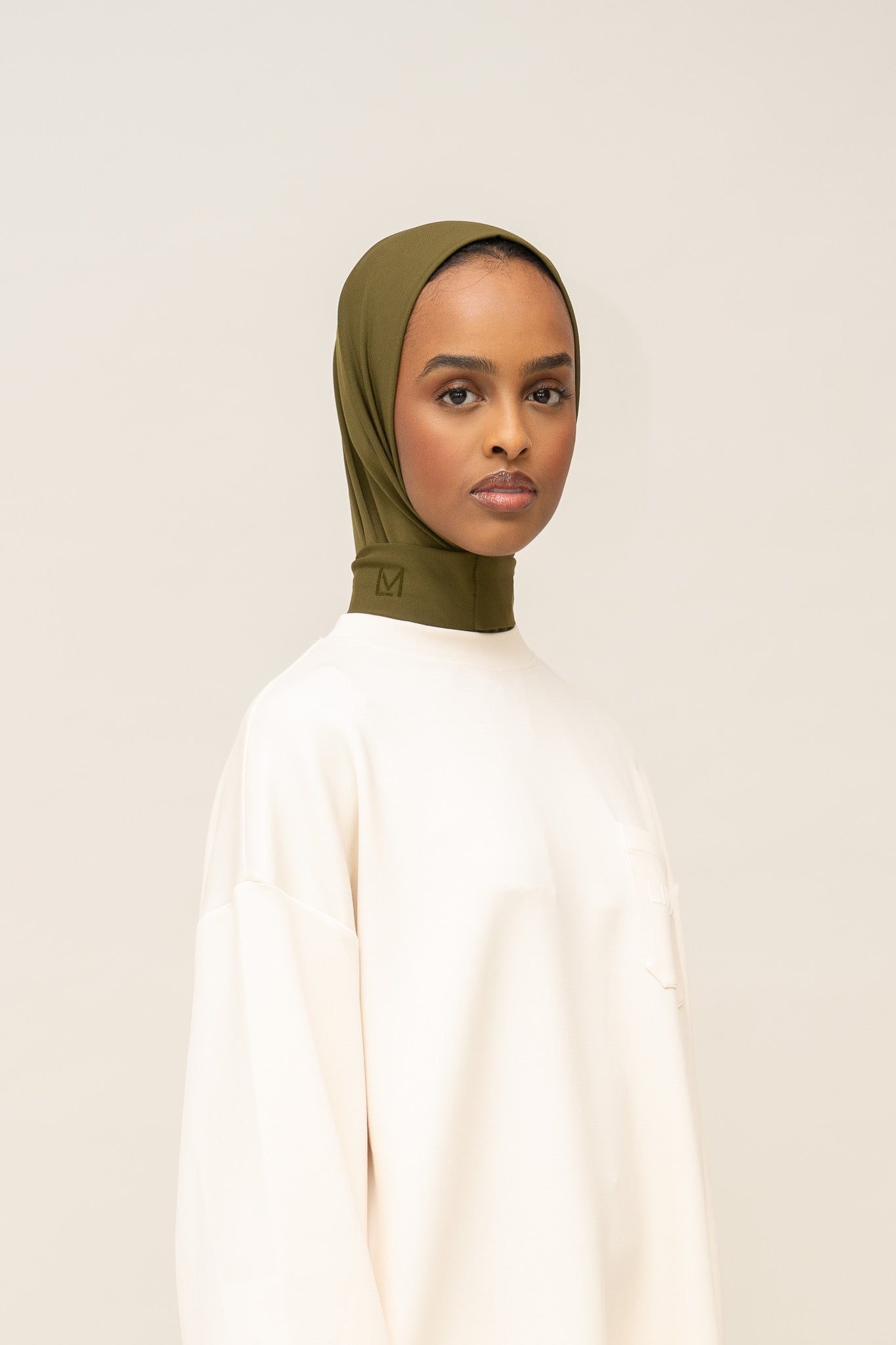Instant Premium Hijab - Dusty Olive