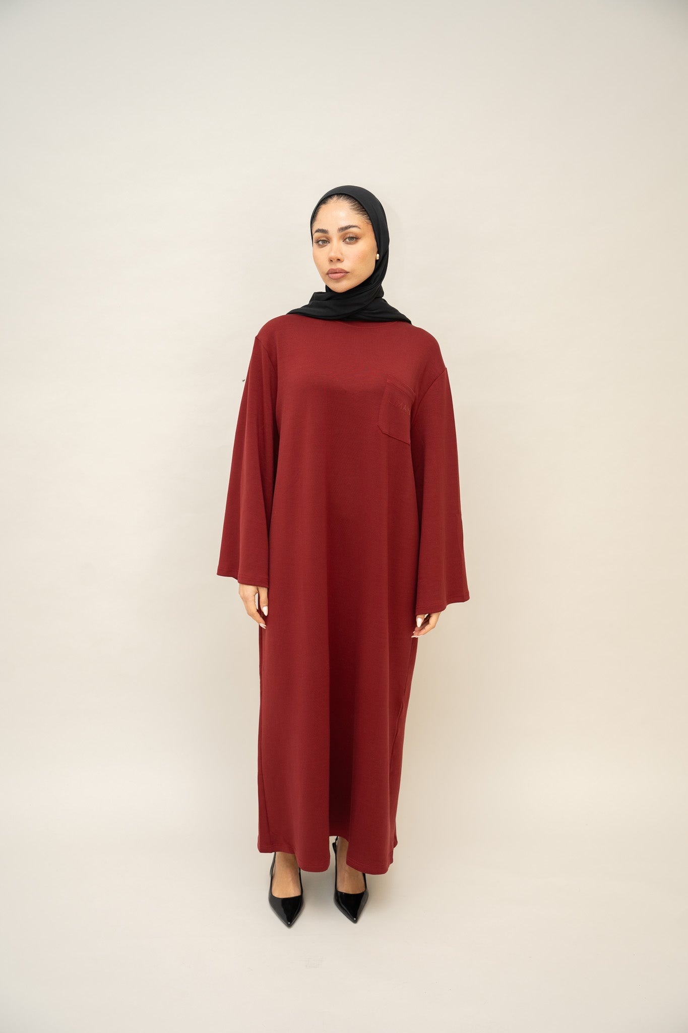 Tencel Dress - Burgundy