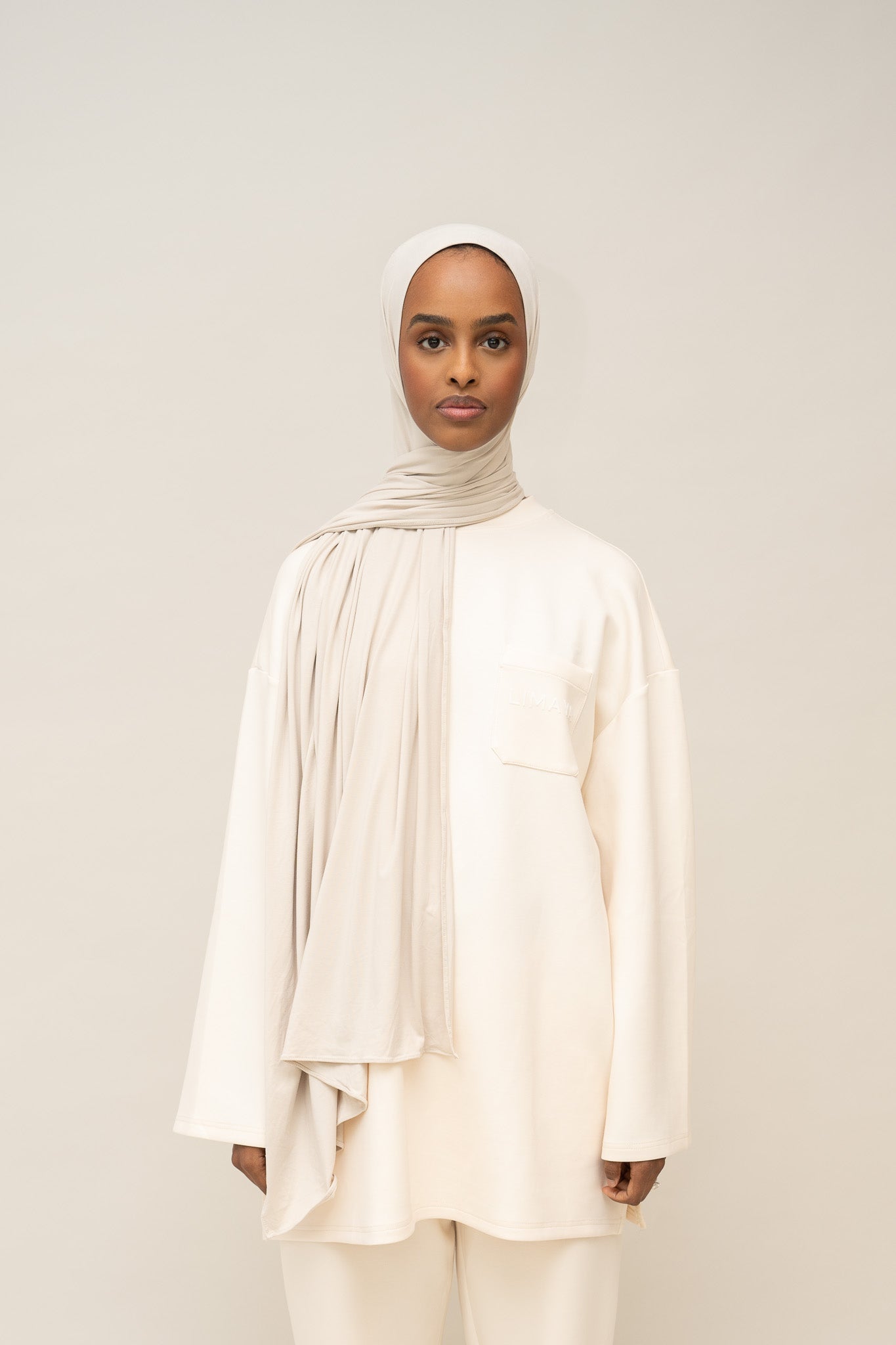 Airy Jersey Scarf - Sand Stone