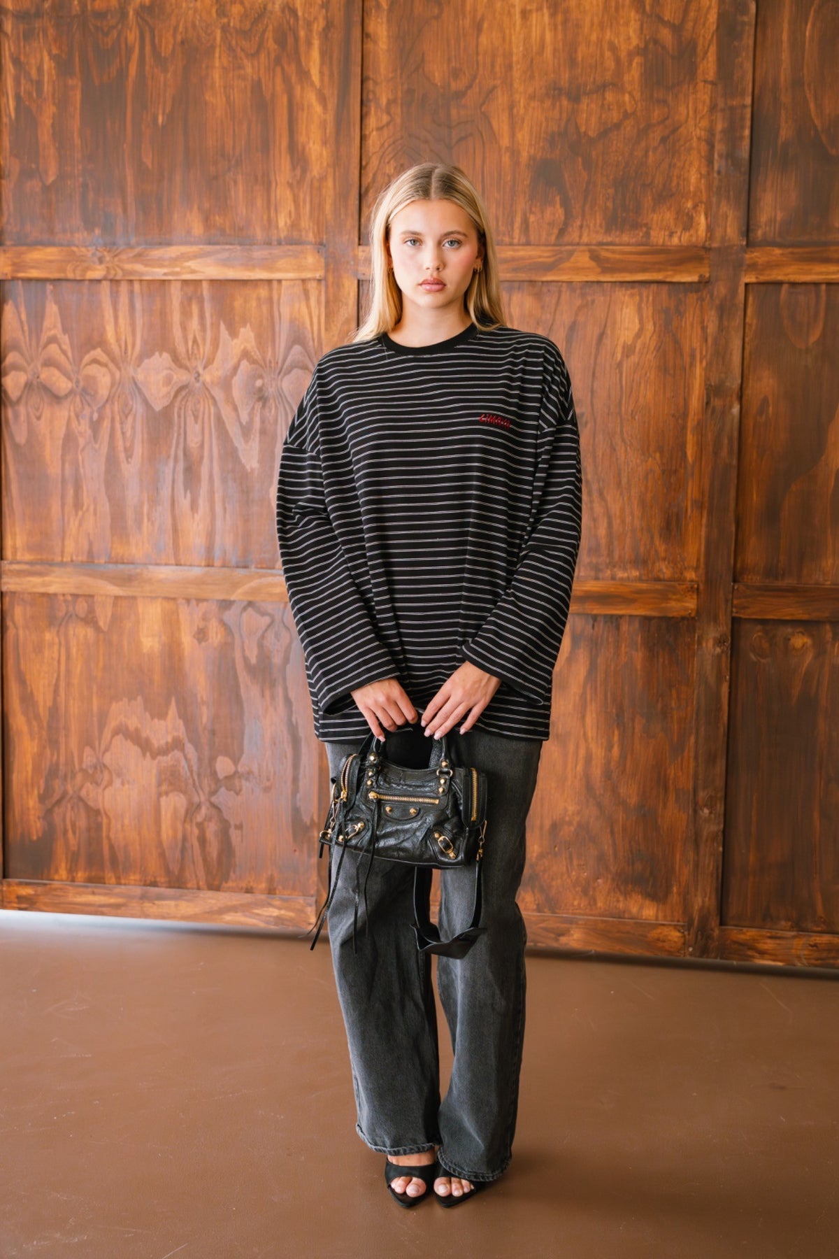 Striped Long Sleeve - Black / Off-White